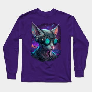 Psychedelic Sphynx Cat 3 Long Sleeve T-Shirt